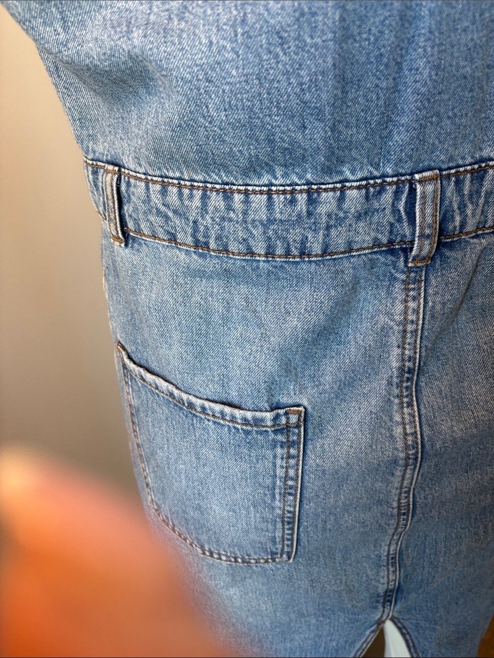 Zara Blue Denim Midi Dress - Picture 10 of 12